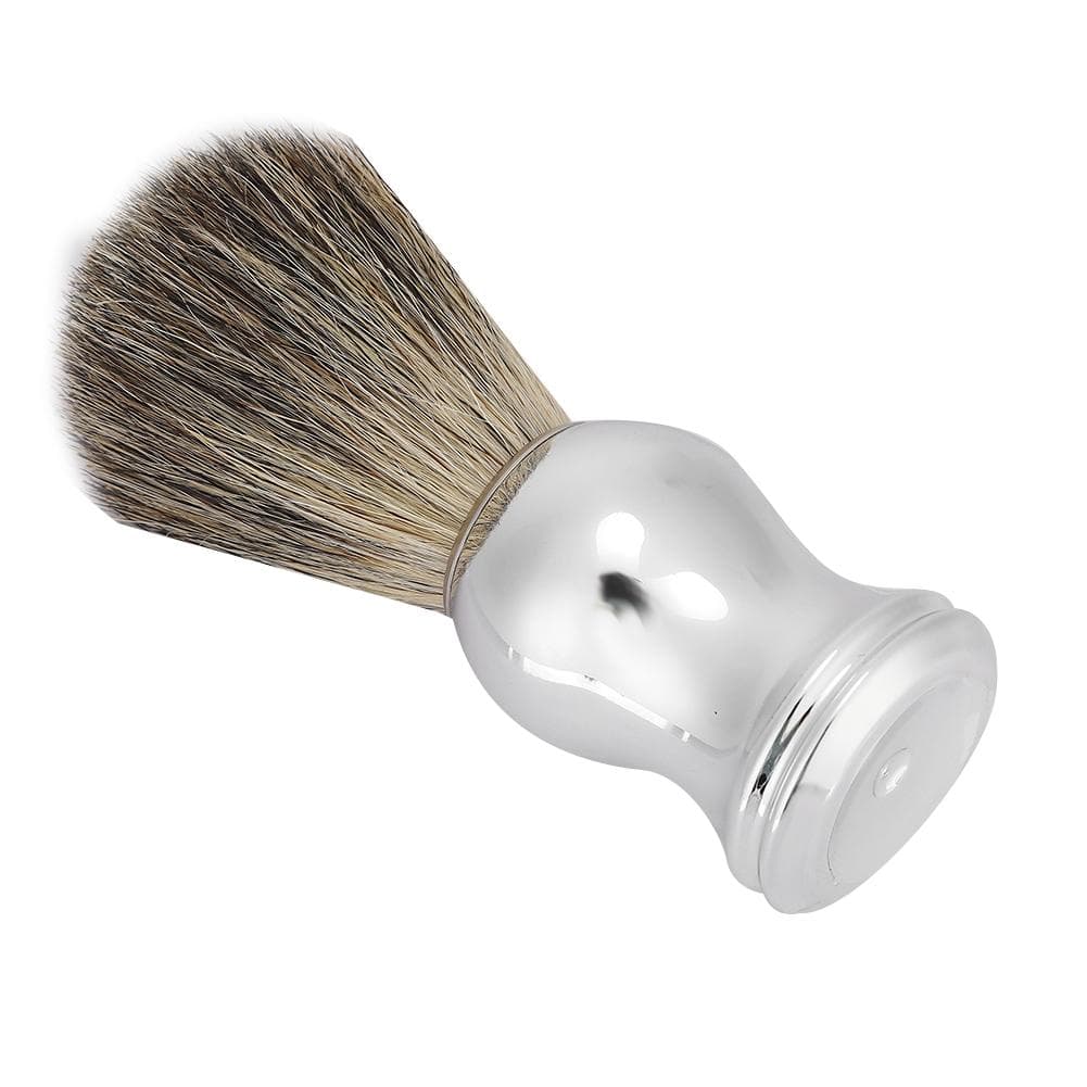 Men Portable Beard Brush Salon Facial Cleaning Foaming Shaving Brush Grooming Tool