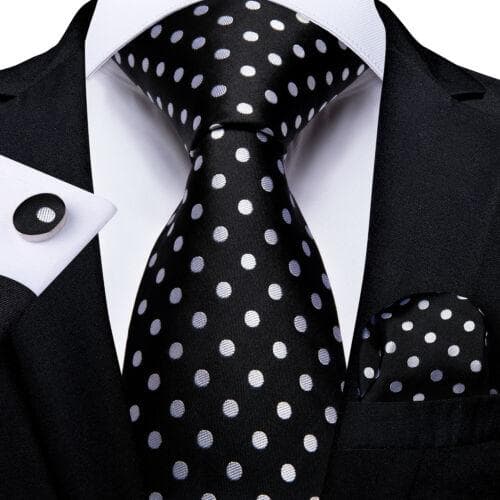 198 Colors Mens Silk Tie Black Blue Red Necktie Hanky Cufflinks Wedding 3PCS Set N-1459