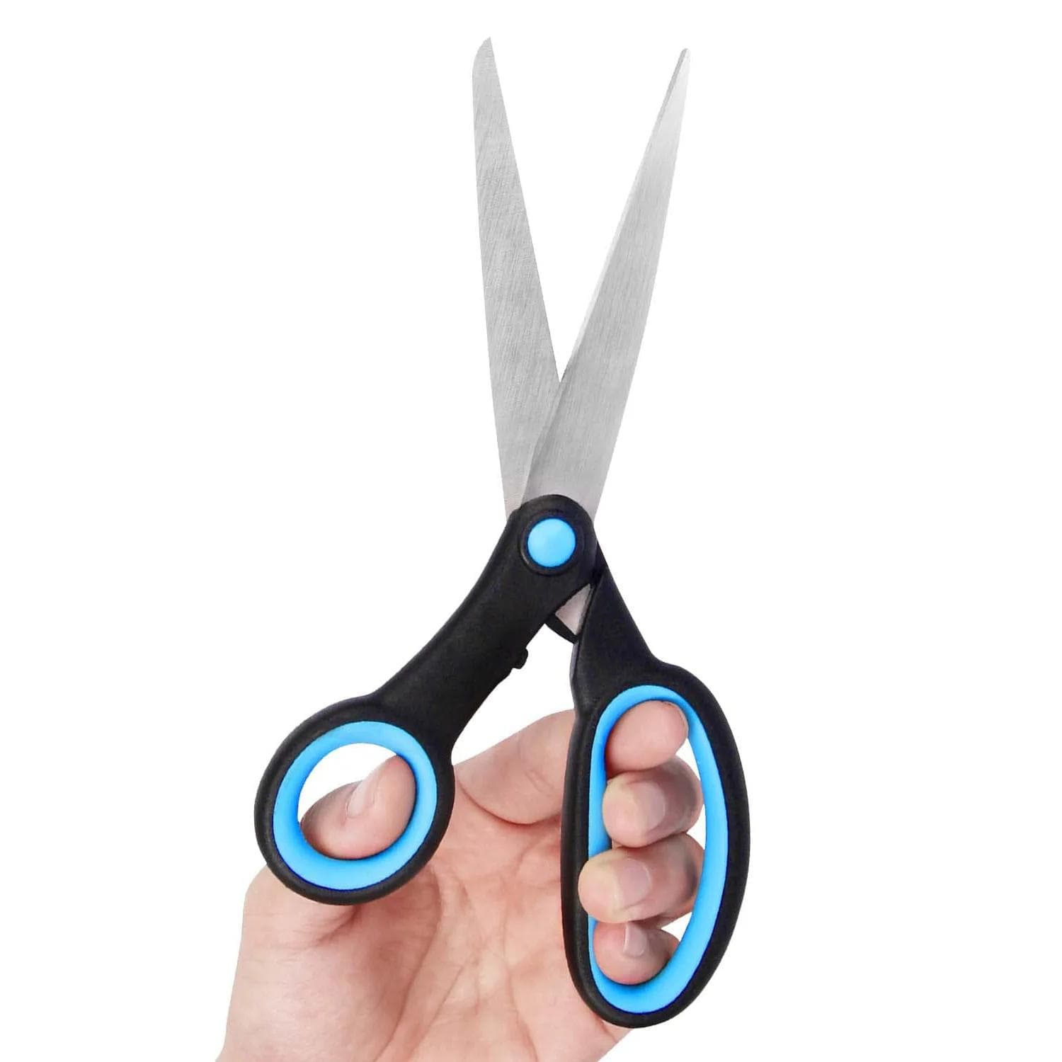Left Handed Fabric Scissors Professional Heavy Duty Dressmaking Shears For Leather Sewing Embroidery Home Sewing Accessories blue