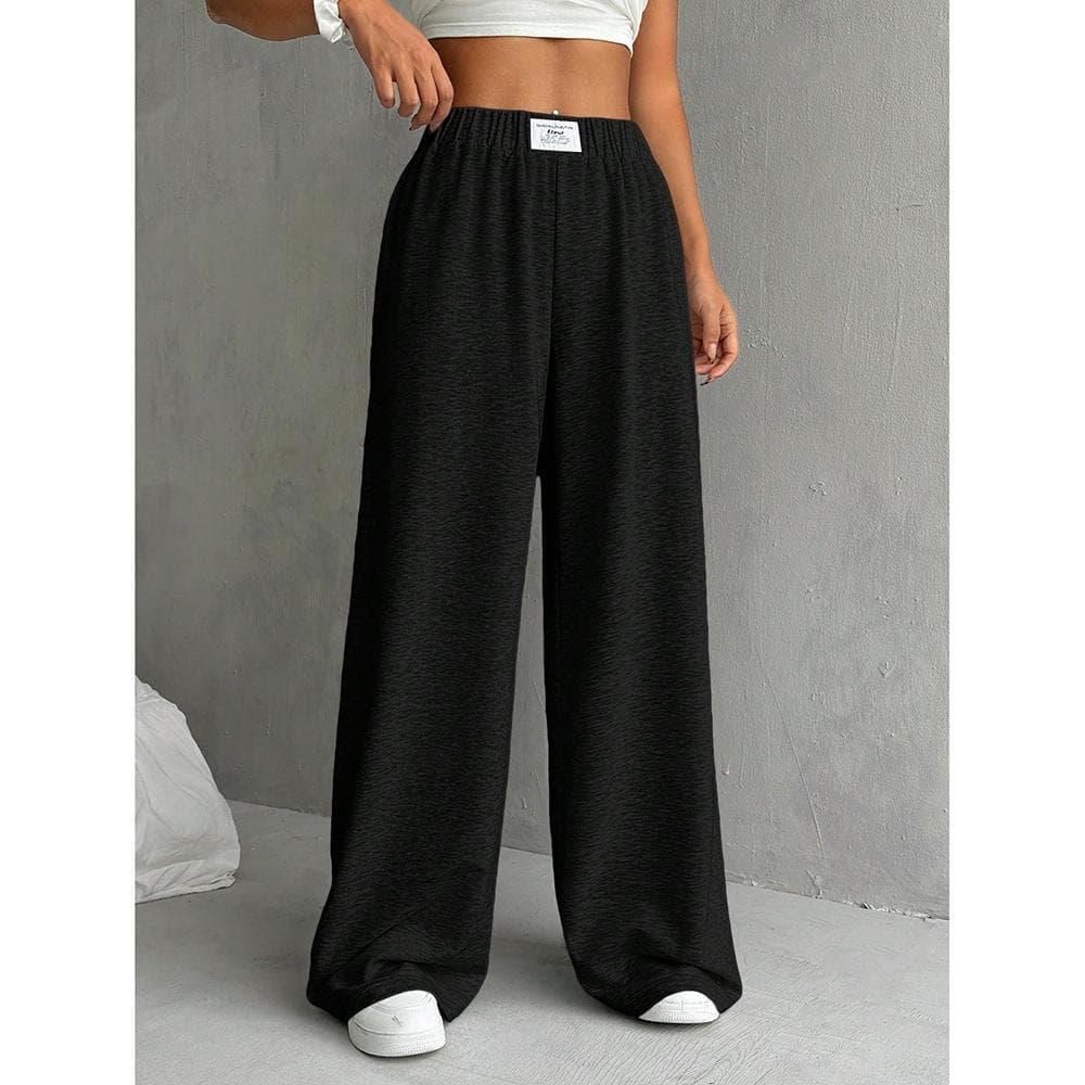 Branch Pattern Design and Design Work Clothes Casual Pants for Women New Loose Straight Large Pocket Retro Wide-leg Trousers XL