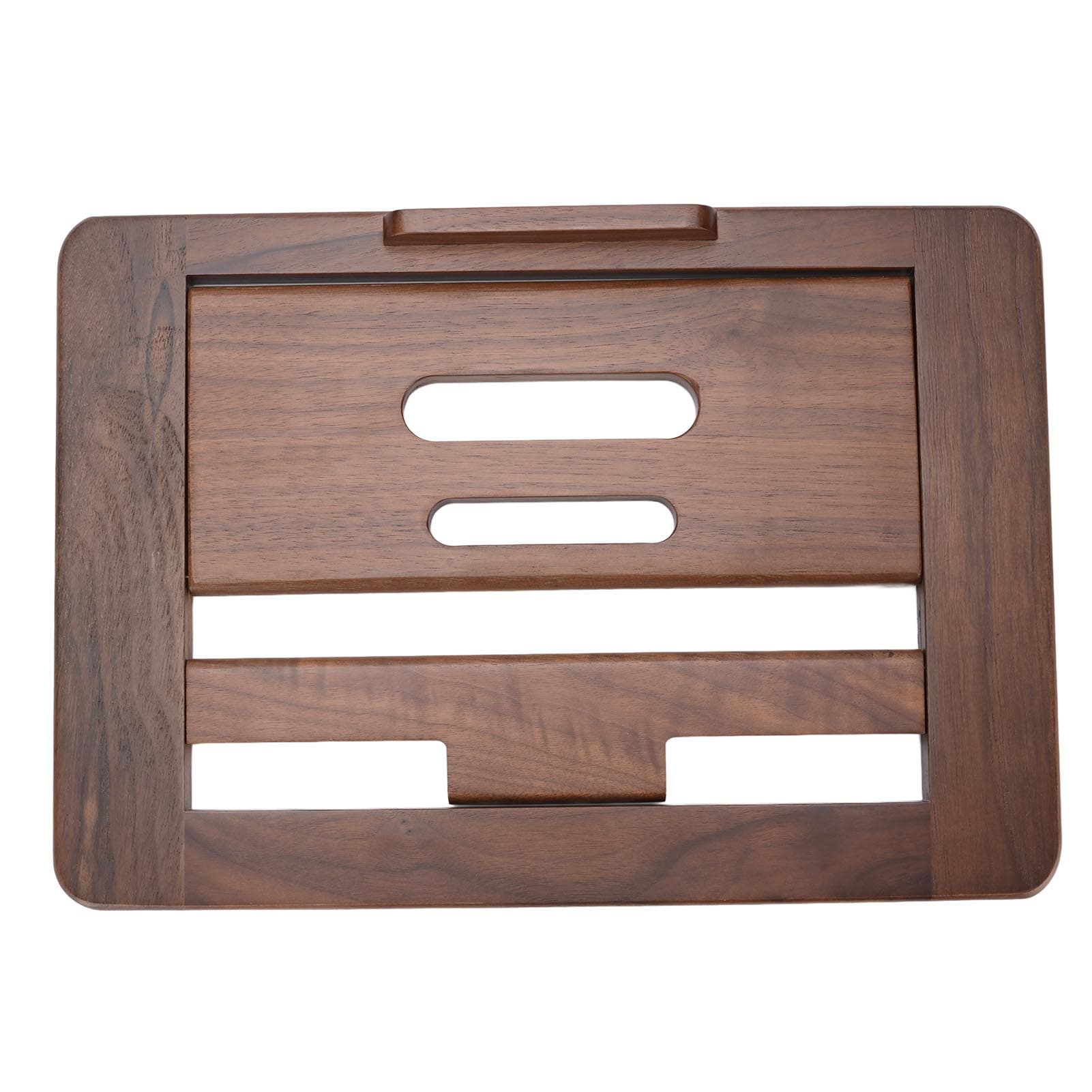 Tablet Laptop Desktop Stand Walnut Wood Foldable Tablet Drawing Holder Stand for Home Working