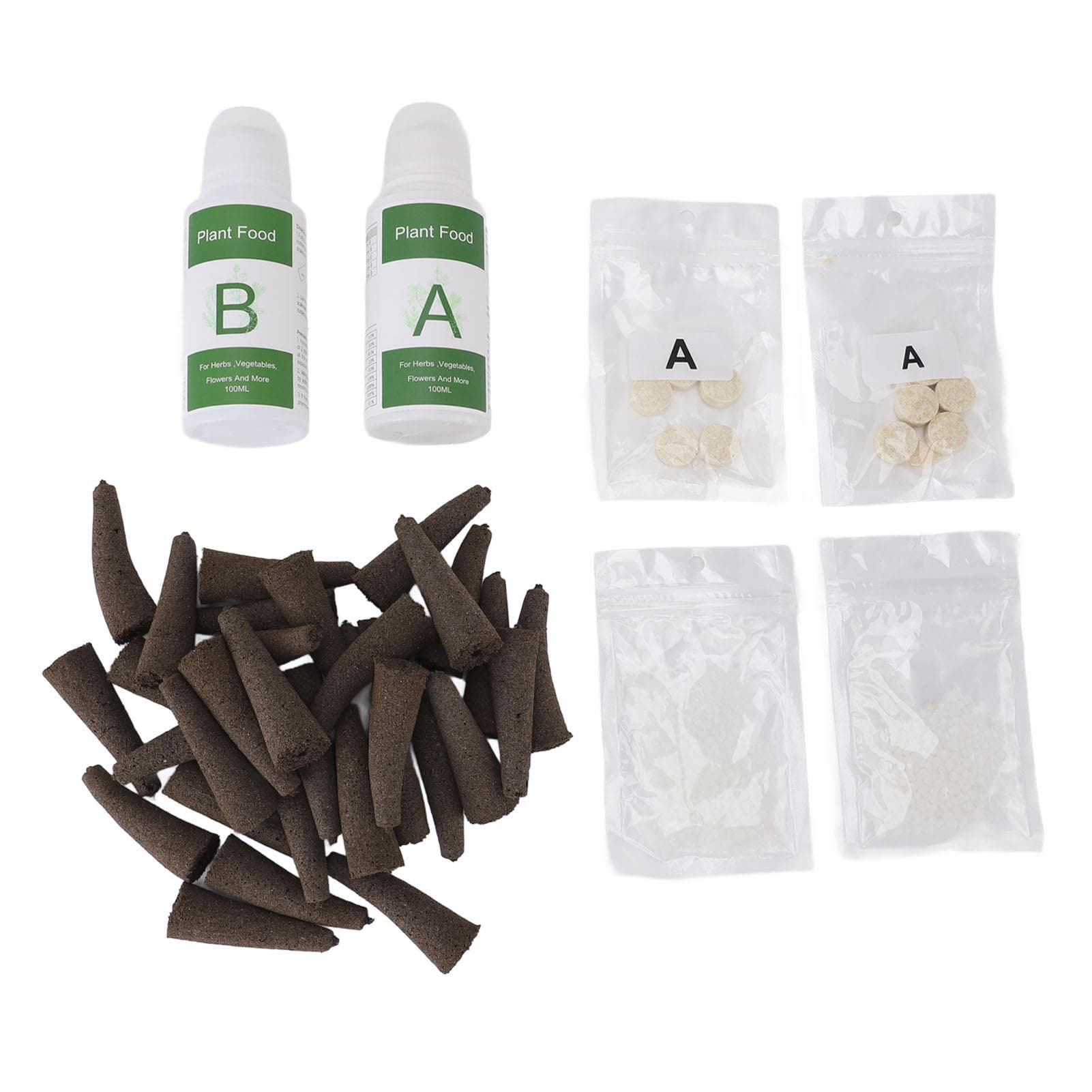 Plant Pods Kit for Hydroponics Growing System Grow Anything Kit with 50pcs Grow Sponges Hydroponic