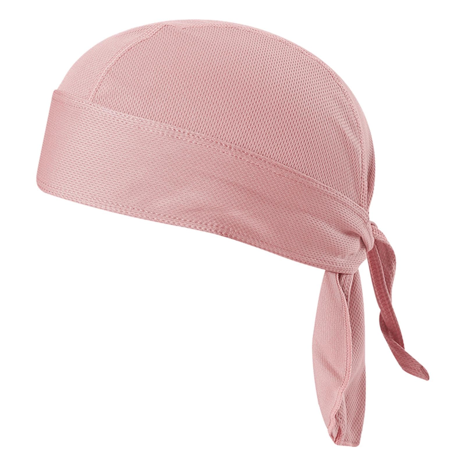Bicycle Sweat-wicking Cap UV Protection Face Mask Sun-Protective Neck Gaiter Cycling Headscarf pink