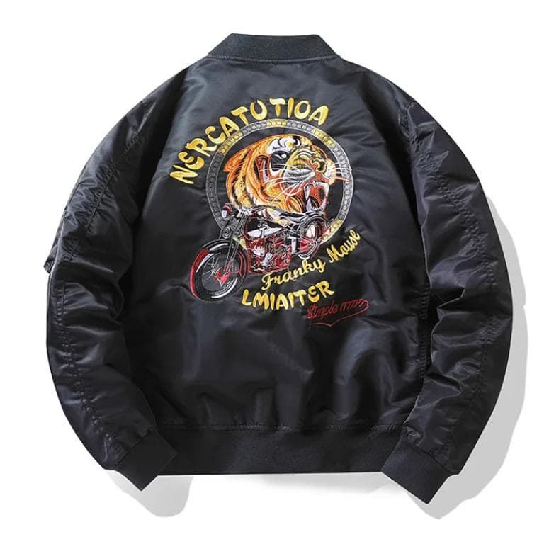 Men 'S Jacket Autumn Air Force Bomber Jacket Men 'S Embroidery Baseball Uniform Casual Jacket XXXXL