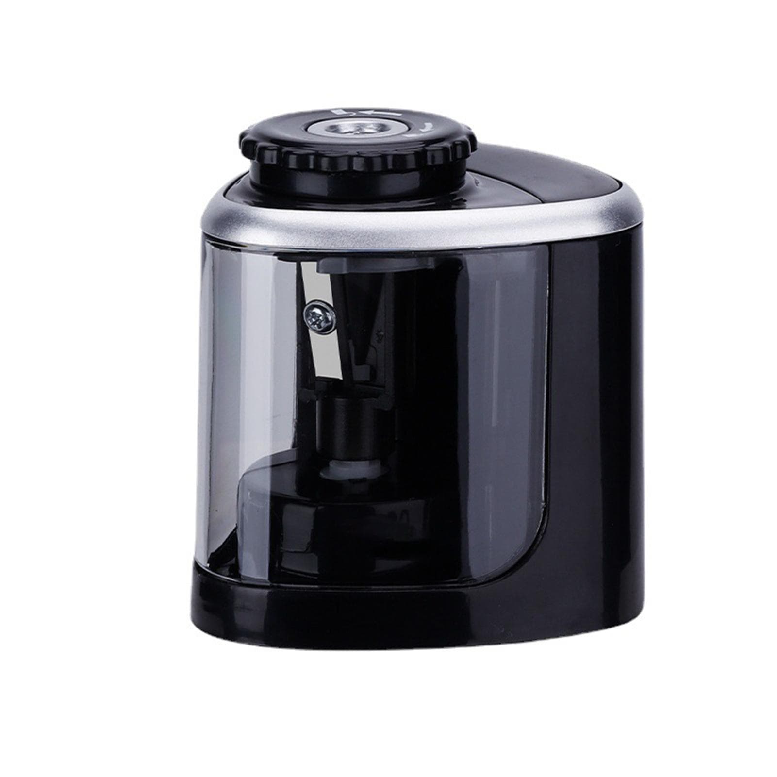 Portable Electric Pencil Sharpener Battery Operated for 6-8mm Pencil for Students Artists Home black