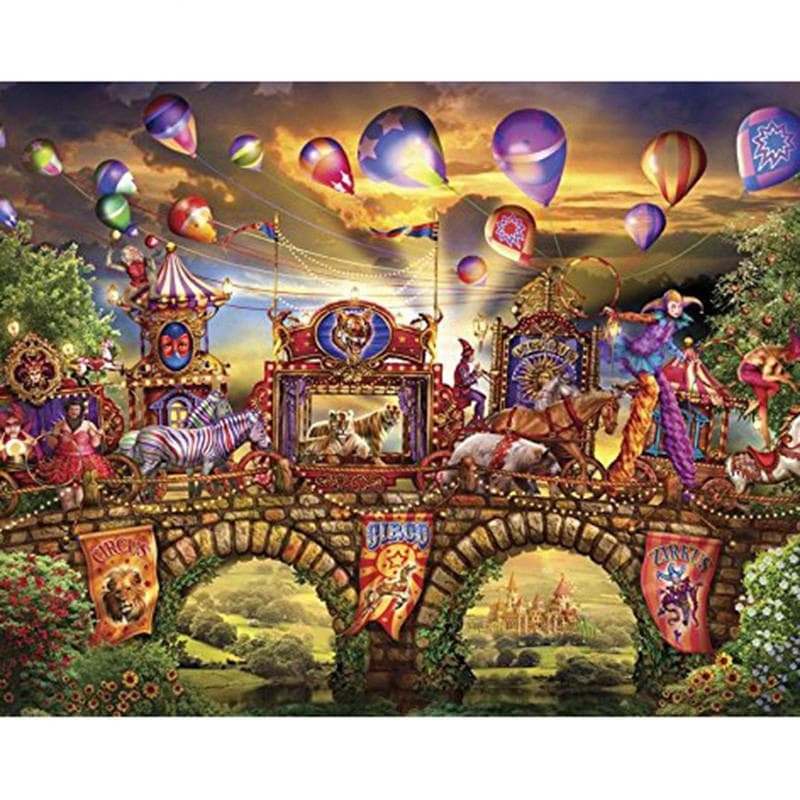 5D DIY Diamond Painting Animals and Hot Air Balloons Embroidery Mosaic Cross Stitch Rhinestone Decor 20X30CM