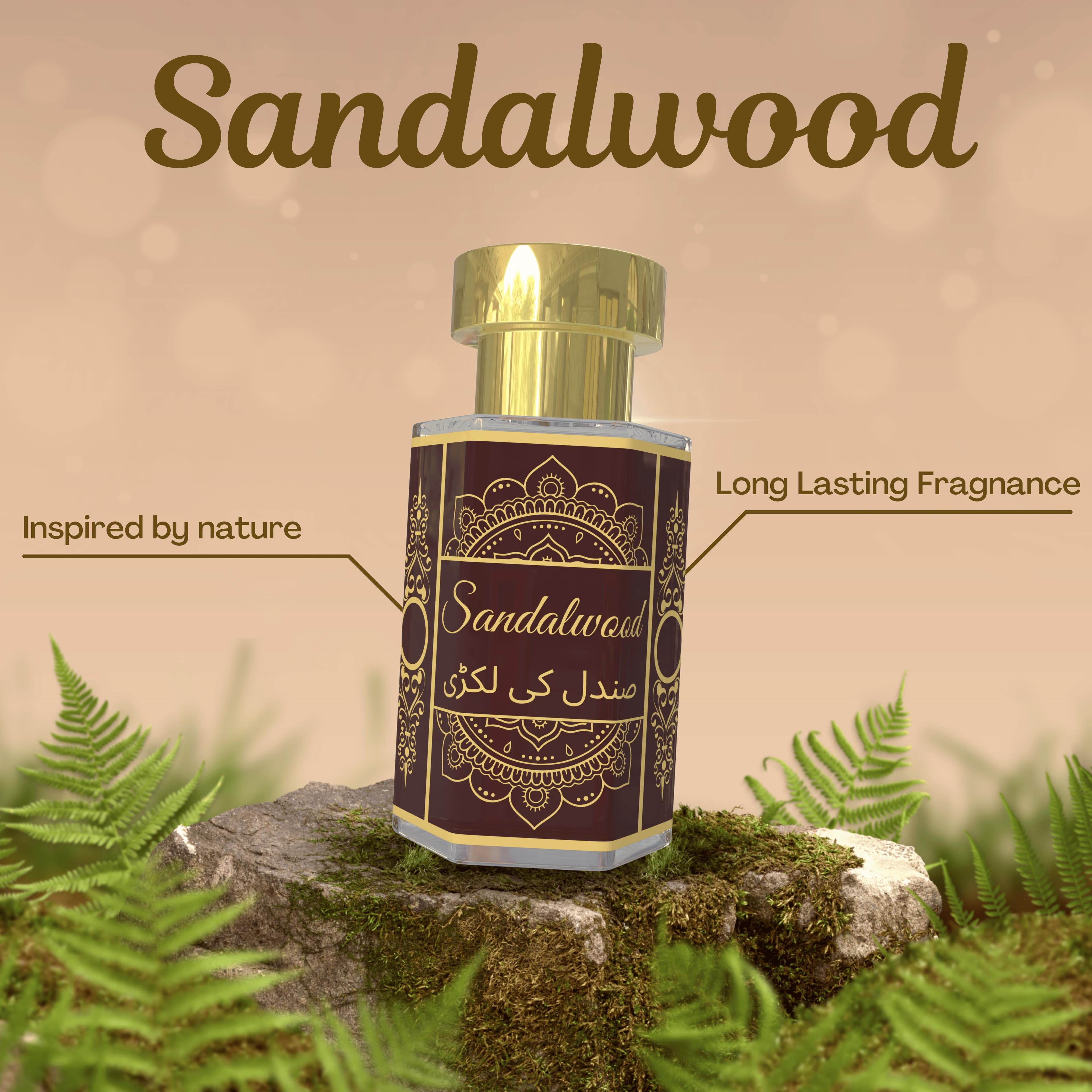 Sandalwood Perfume Attar Oil 5ml | Alcohol-Free | Long-Lasting Pack= 5ml