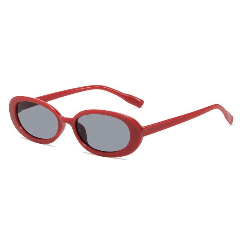 New Vintage Oval Sunglasses Women Retro UV400 Protection Fashion Trendy Luxury Designer Shades Eyewear As shown