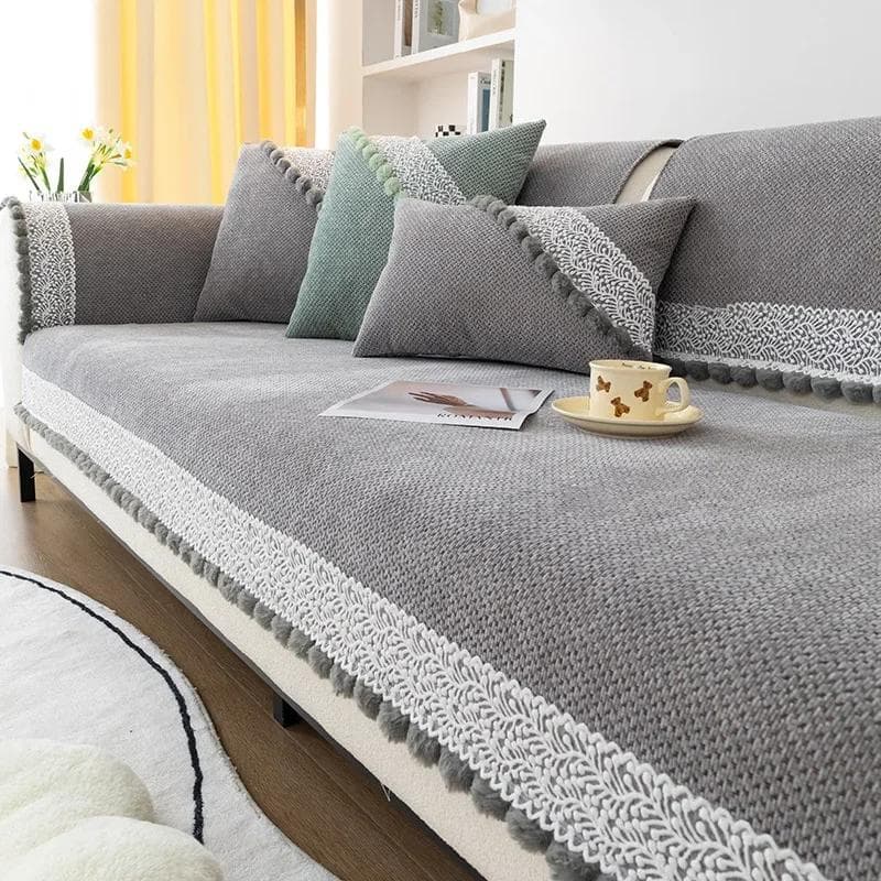 Four Season Universal ball tassels Sofa Cushion Modern Simple Style Sofa Cushion Household Living Room Non Slip Sofa Cushion 70x70cm 1pcs