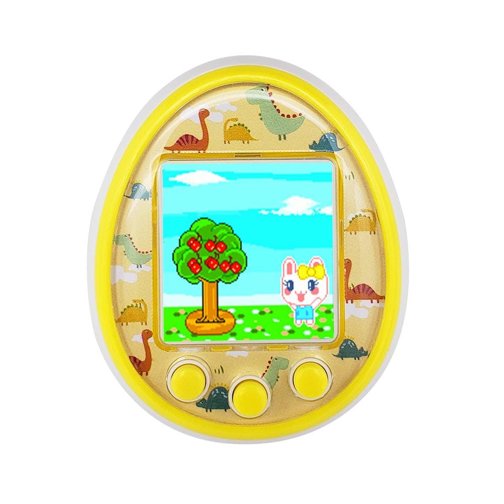 Cartoon Electronic Pet Game Handheld Virtual Pet Kids Toy Gift yellow