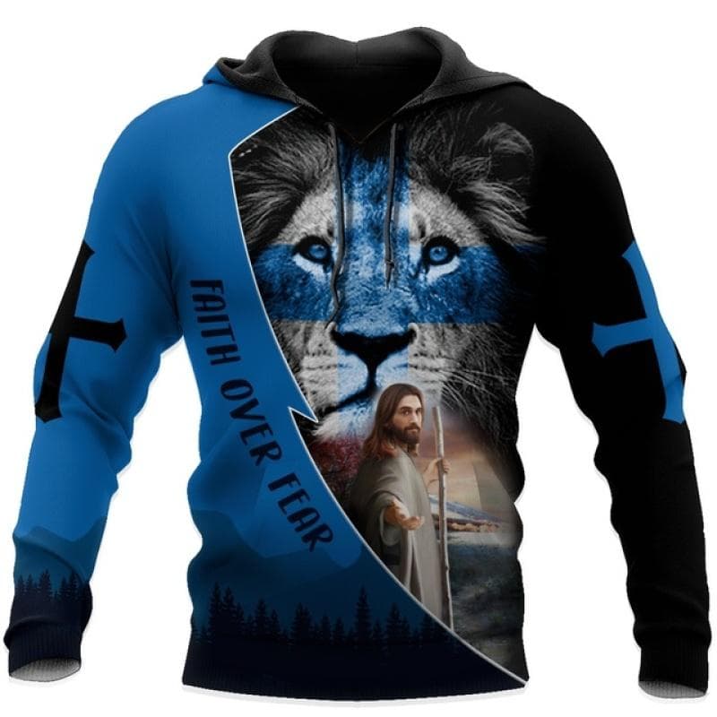 Spring Autumn Christian Jesus Men's Hoodie 3D Print Harajuku Fashion Hooded Sweatshirt Oversized Casual Pullover Tops Jackets 2XL