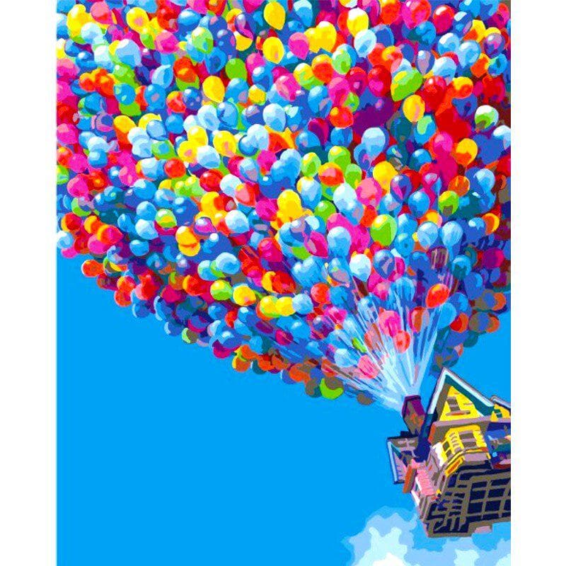 5D DIY Diamond Painting Landscape Diamond Embroidery Balloon Cross Stitch Home Decor Gift 40X50CM