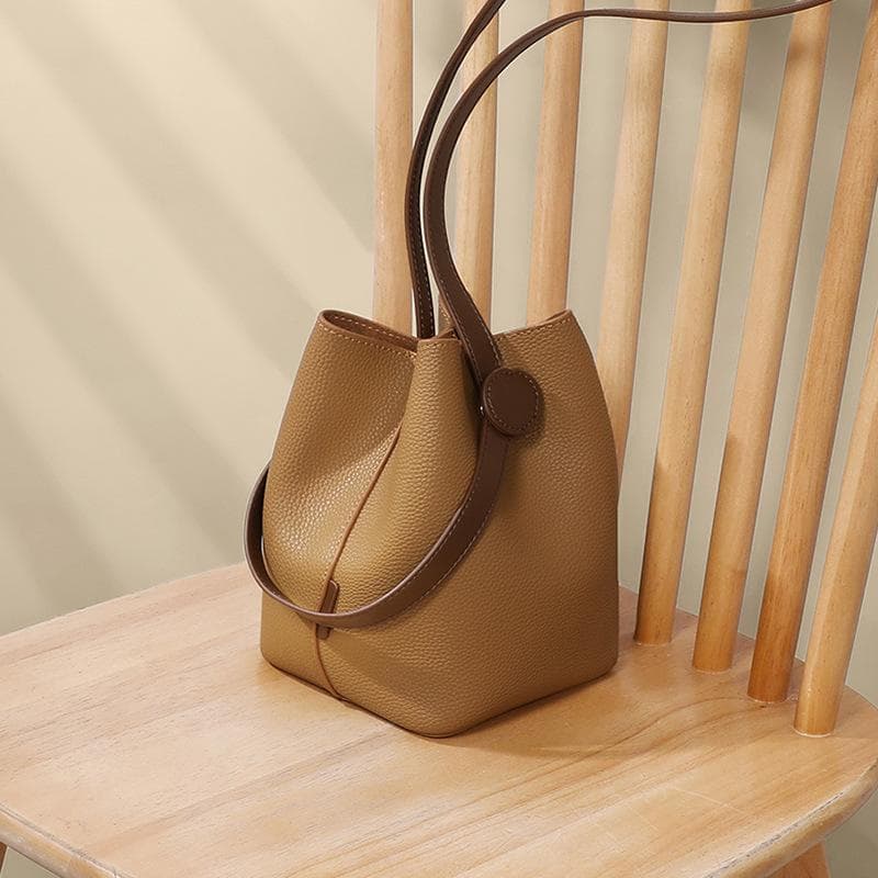 Bag Small Female Foreskin Crossbody Bucket Bag Single Shoulder Spring and Summer All Senior Sense Handbag