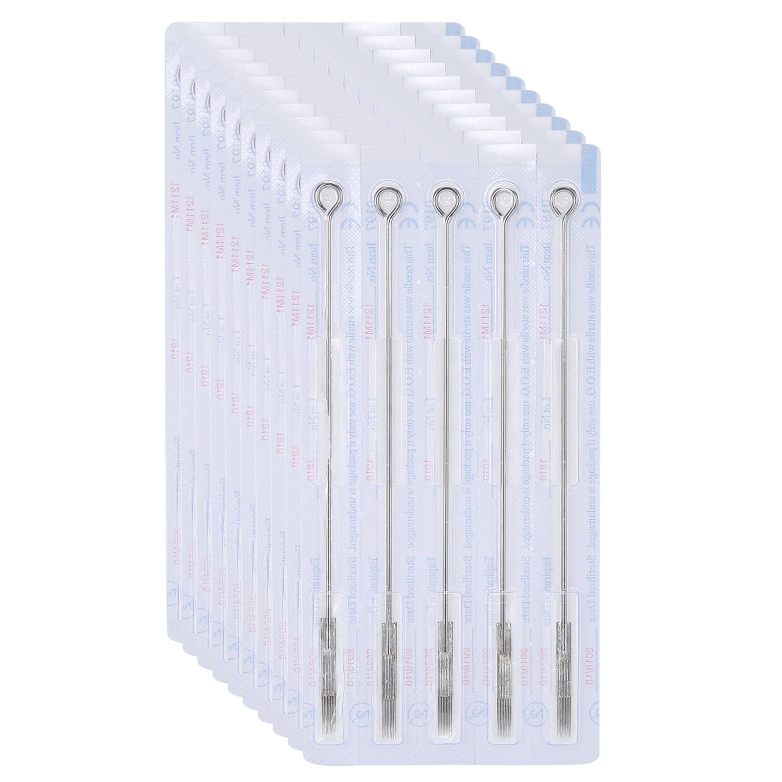 50pcs  Box Disposable Tattoo Needle Stainless Steel Needle Accessory for Tattoo Machine11M1