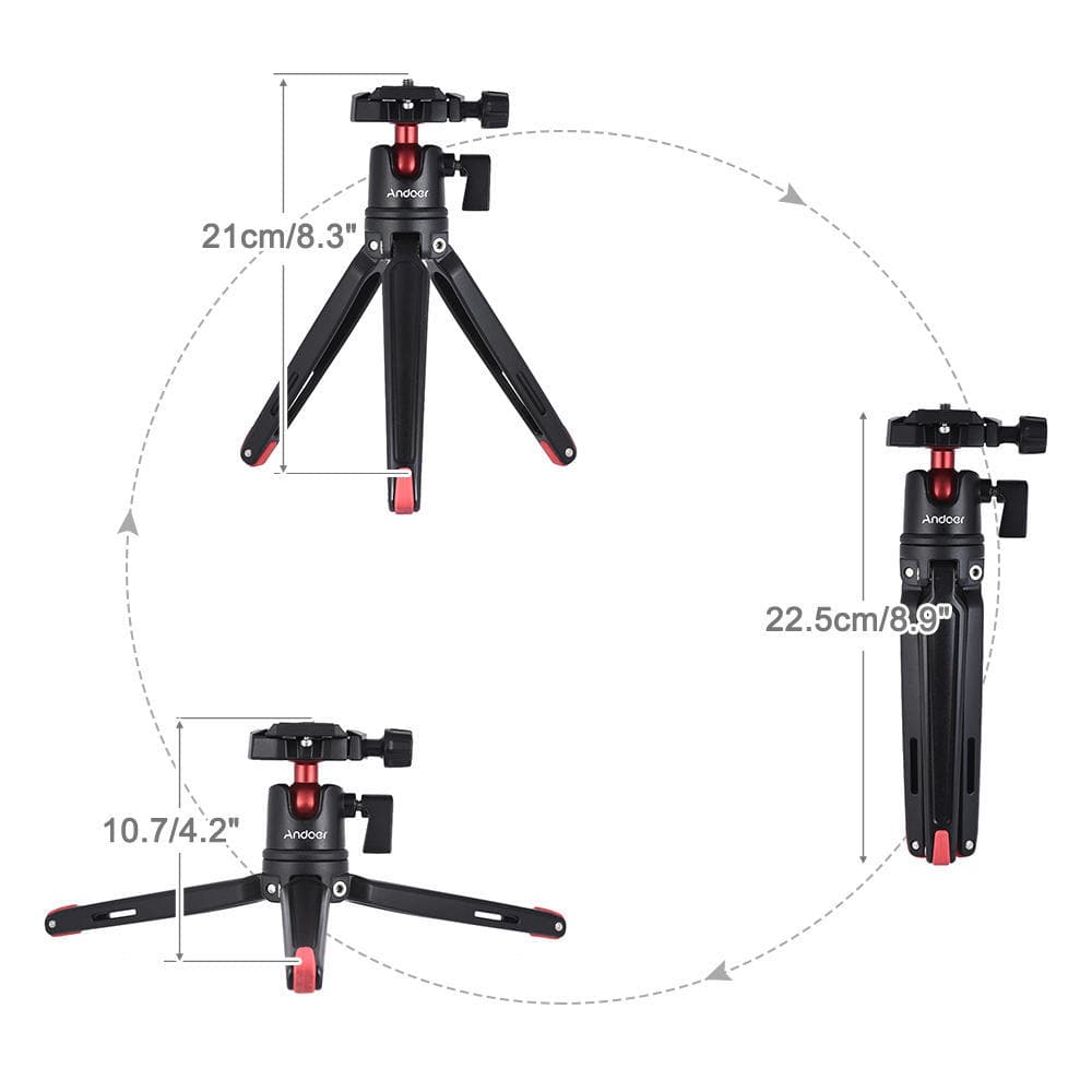 Mini Tripod Stand + Ball Head for DSLR Camera Mirrorless Camcorder