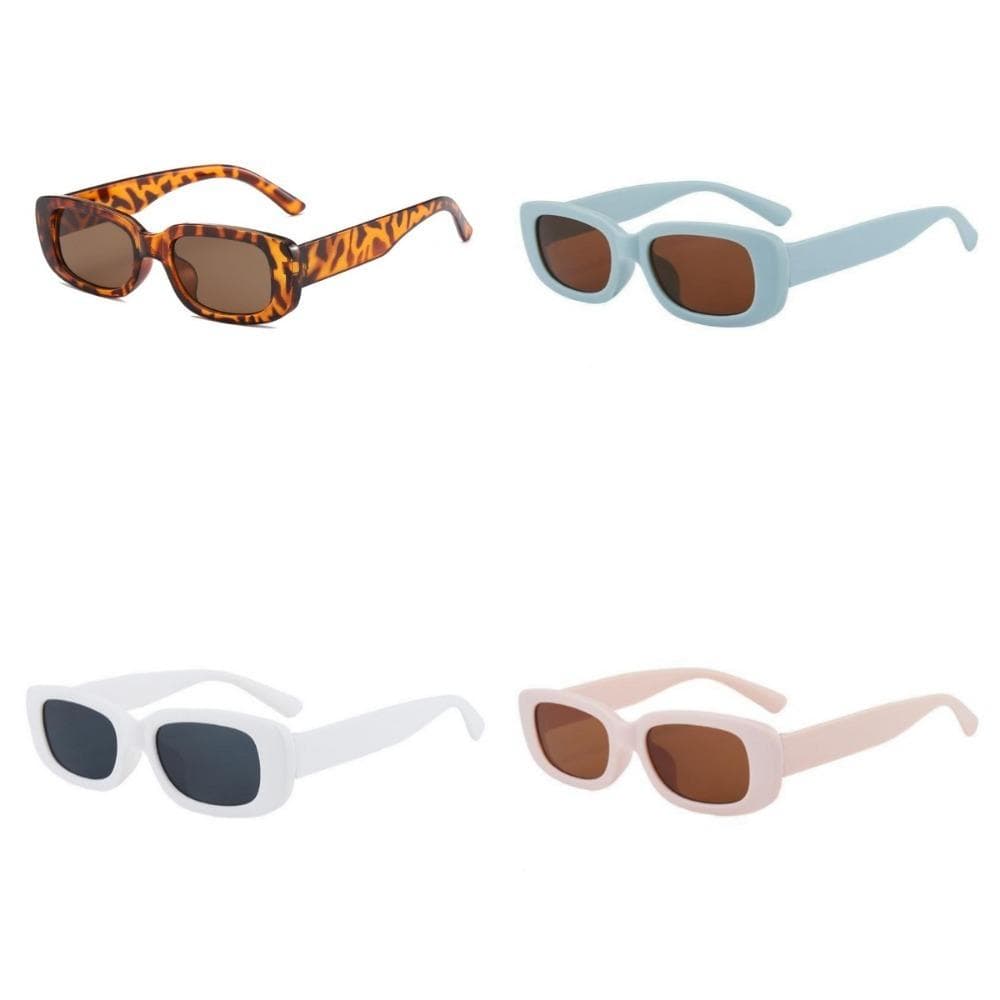 4PCS Retro Square Baby Sunglasses UV Protection Outdoor Travel Photography Kids Sun Glasses