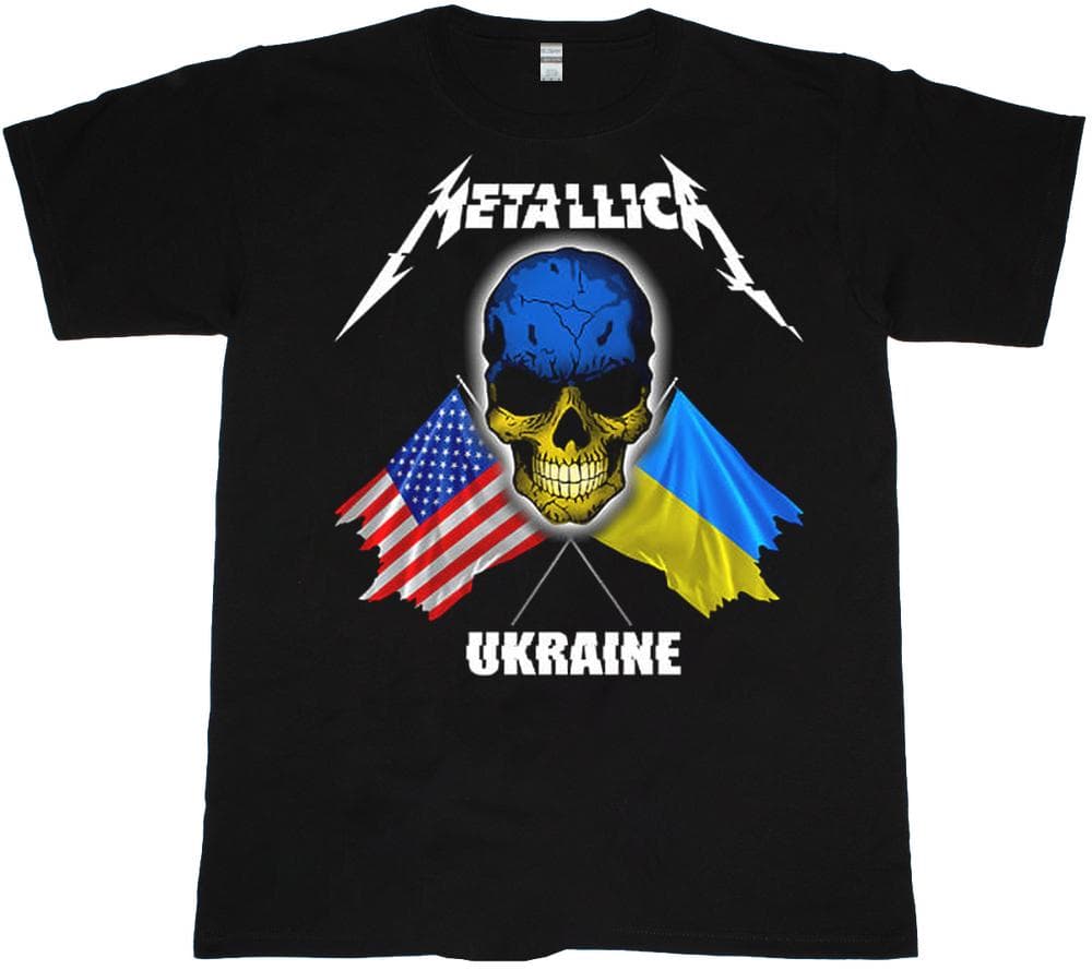 Metallica Ukraine Black Unisex T-Shirt M