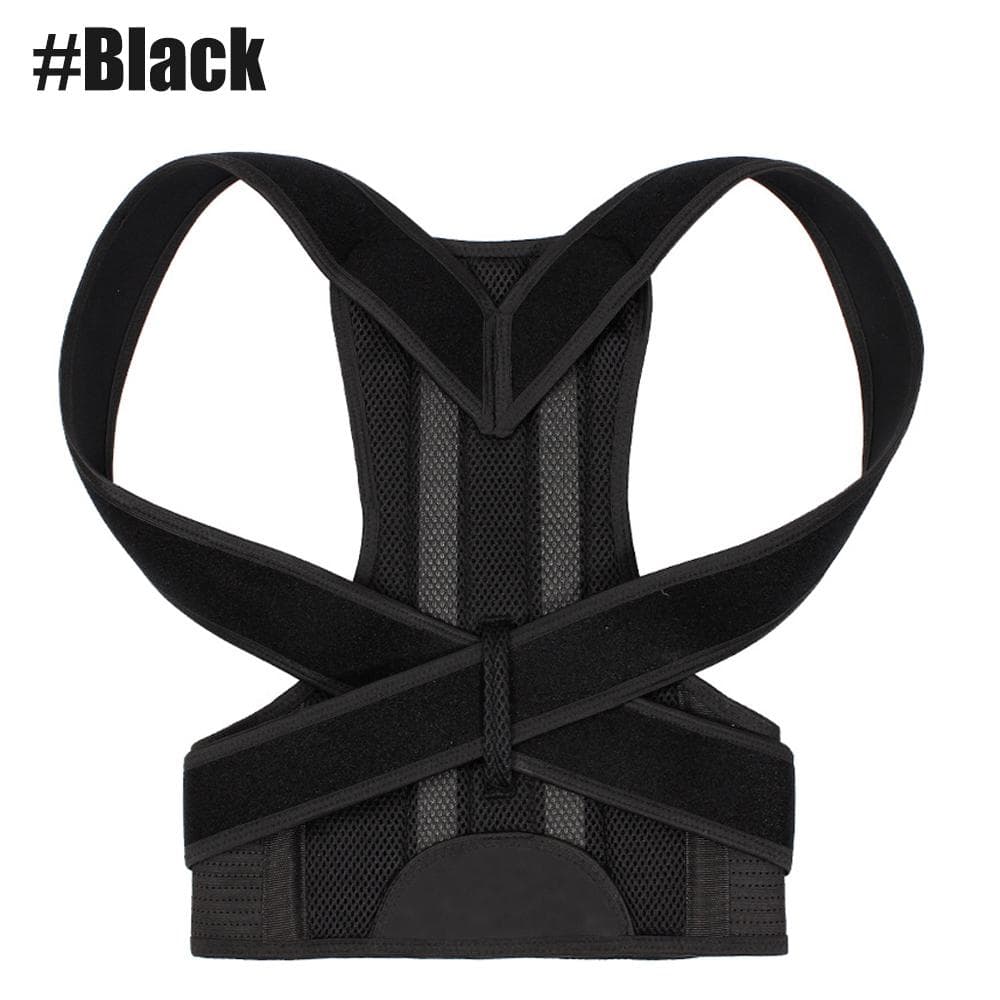 Posture Corrector for Women and Men,Adjustable Back Brace,Breathable Back Support Straightener,Providing Pain Relief From Lumbar S black