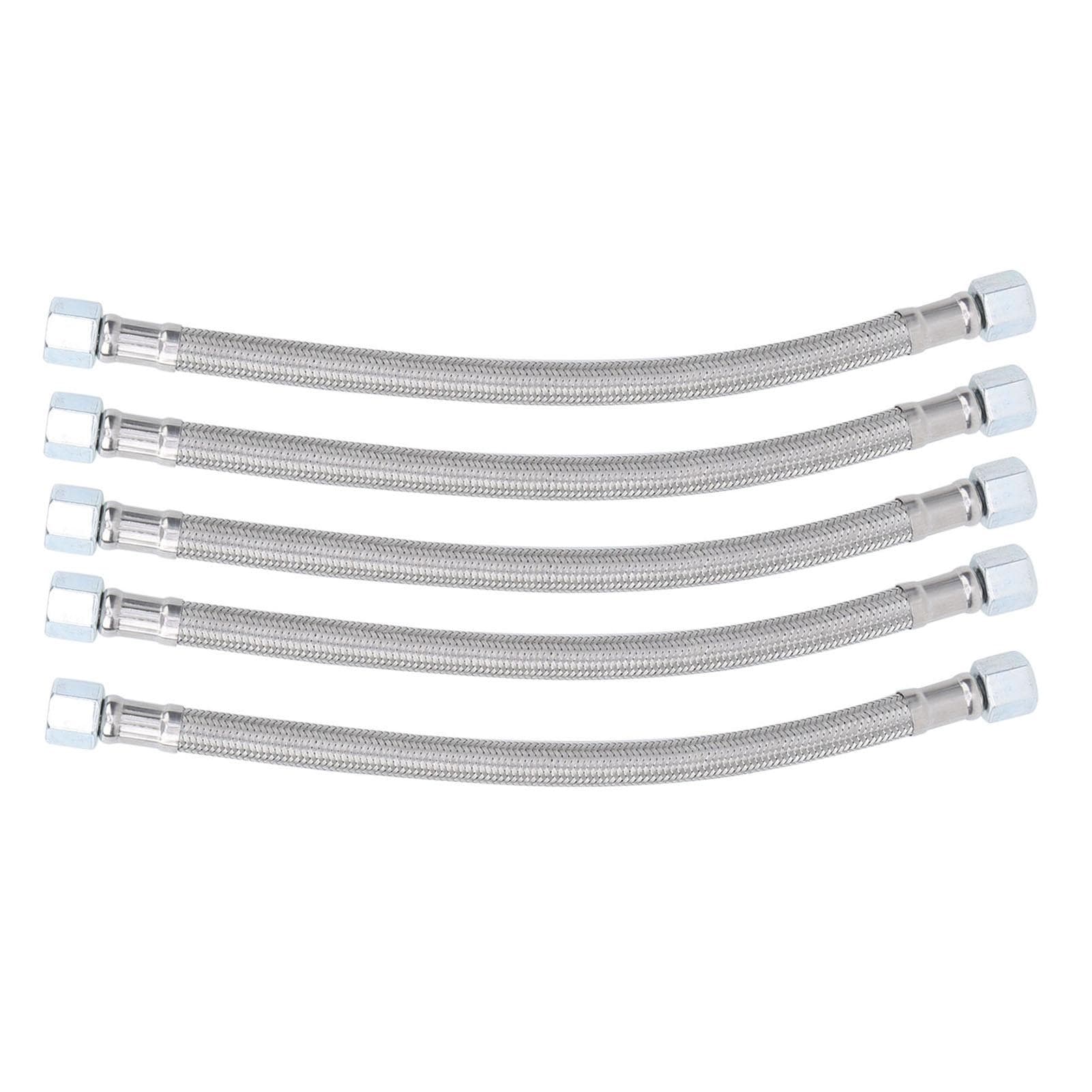 5pcs 14 x 1.5 Female Thread Air Compressor Element Hose Brake Silent Oil Free Line Pipe 50cm