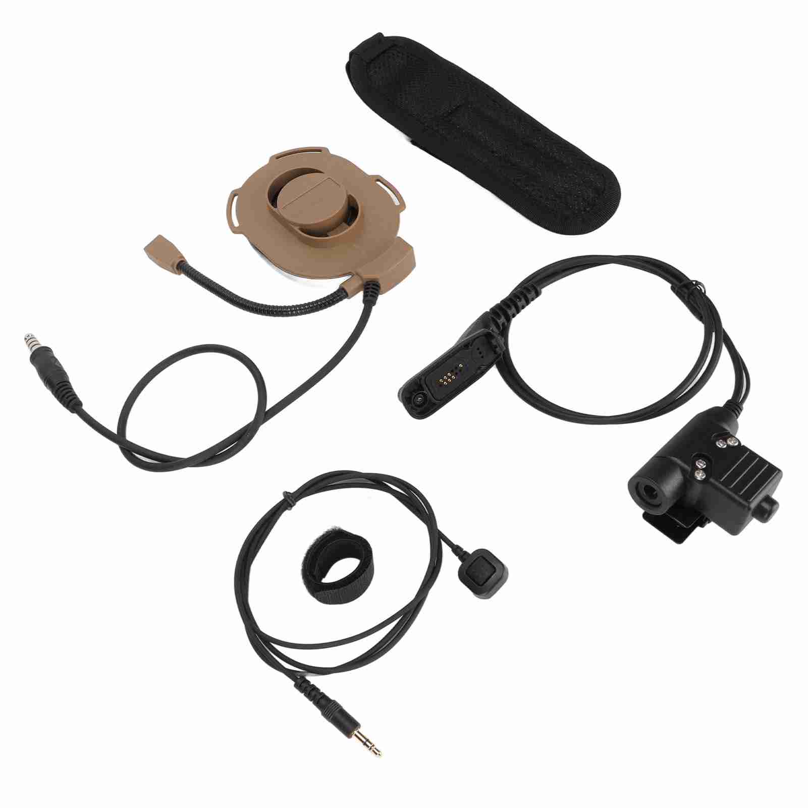 Motorcycle Helmet Headset Unilateral Military Headphone with U94 PTT Finger Mic for MOTOROLA XIR
