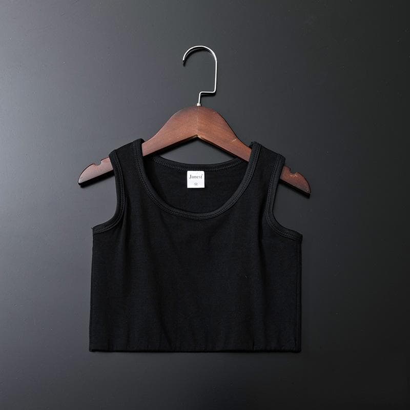 Bandage Chest Binder Tomboy Vest Top Breathable Elastic Chest Breast Binder XL black