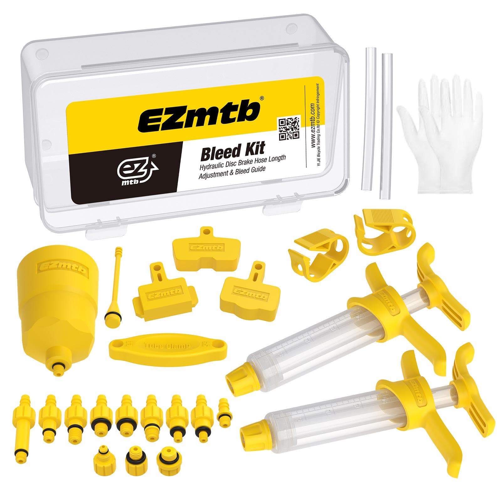 Brake Bleed Kit Bicycle Hydraulic Disc Brake Oil Bleeding Tool yellow