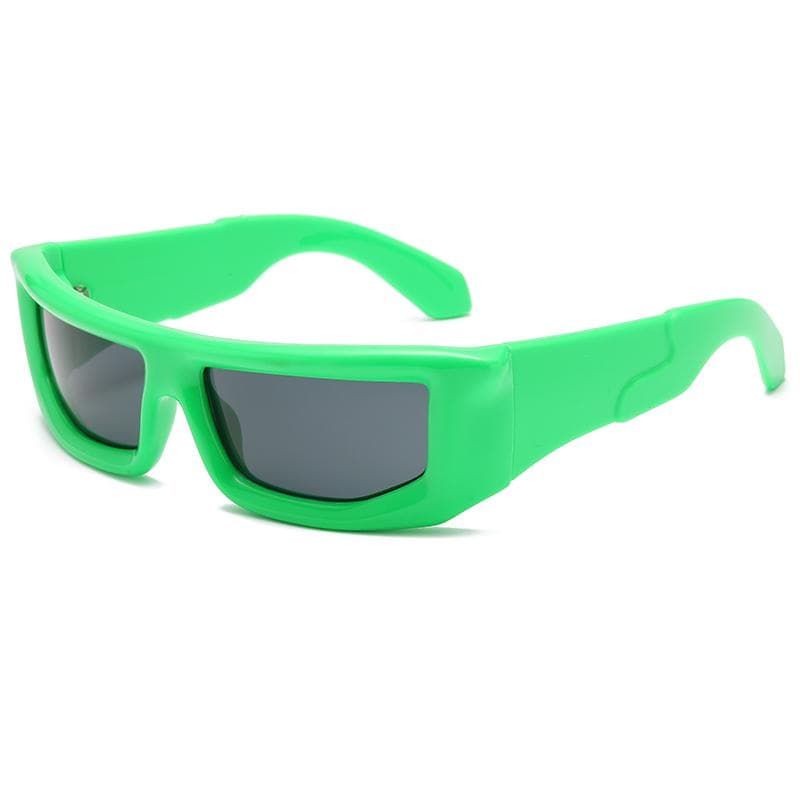 New Y2K Cyberpunk Sunglasses Silver Hip Hop Style Fashion Trend Cycling Eyewear Personalized Shape