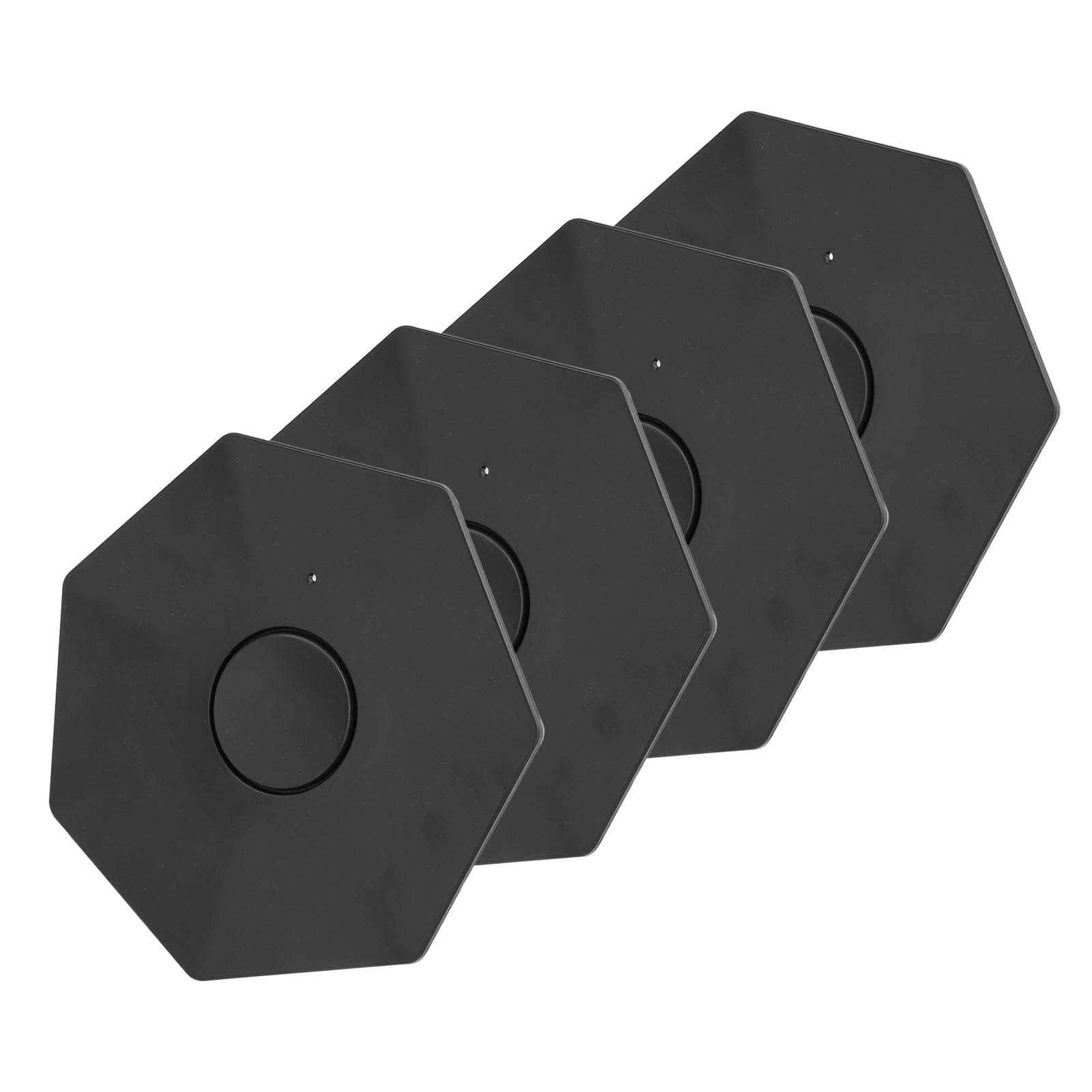 4PCS Wheel Center Hub Cap Cover Set Black Full Protection Stylish Black Snap On Wheel Tyre Hub