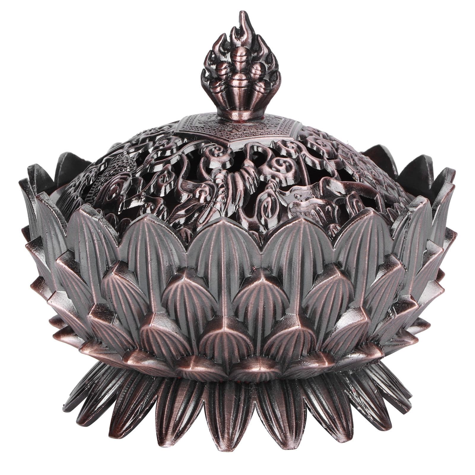 Vintage Incense Holders Buddha Incense Burner for Home Office Feng Shui DecorationAncient Red