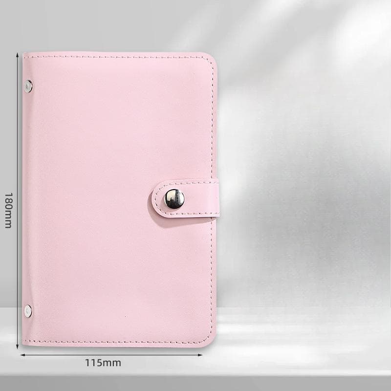 Banknote Storage Book Made Can Hold 100 Banknotes with Banknote Photos Stamps Bank Card Storage Book pink