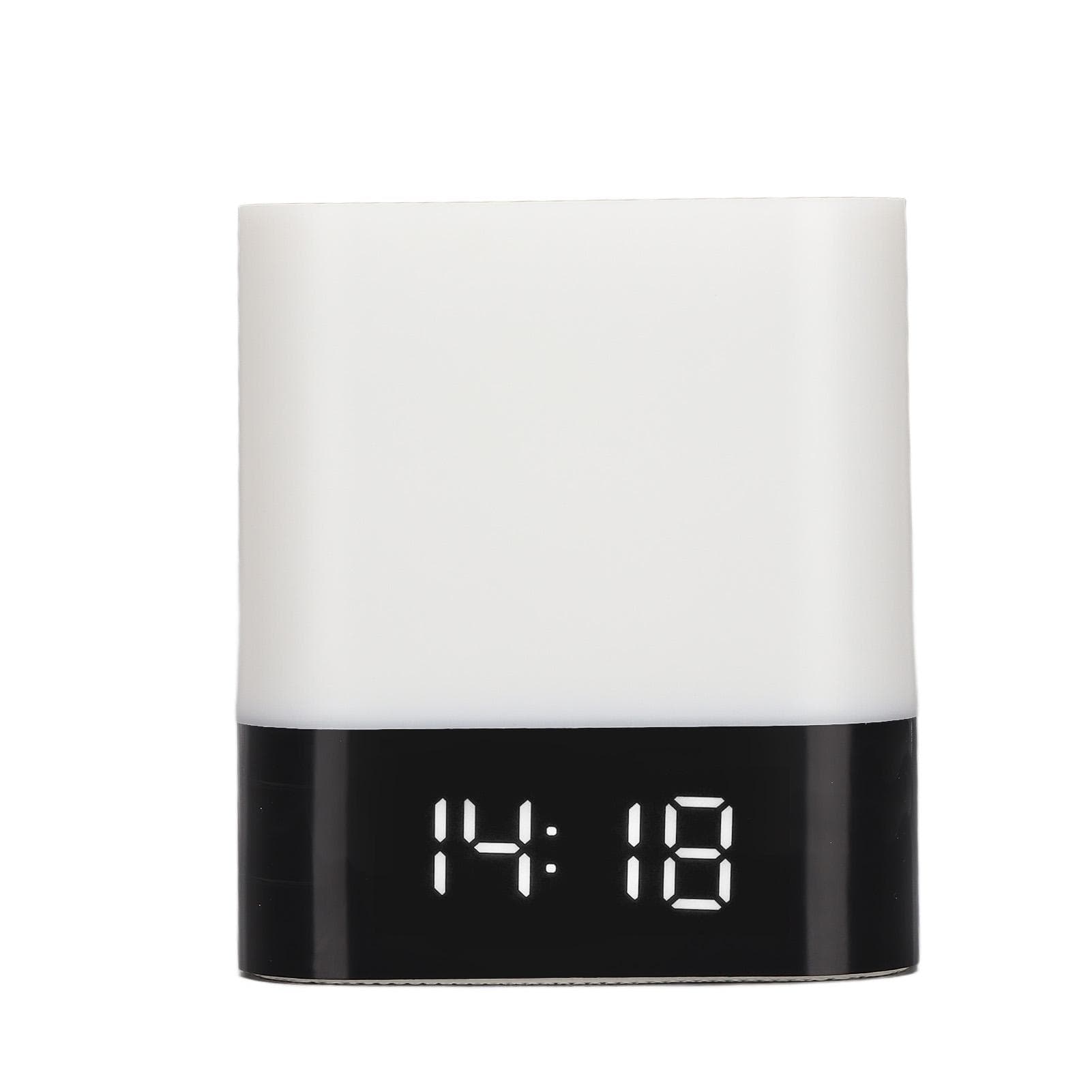 Night Light Bluetooth Speaker Touch Control LED Alarm Clock Bluetooth Speaker for Leisure Living