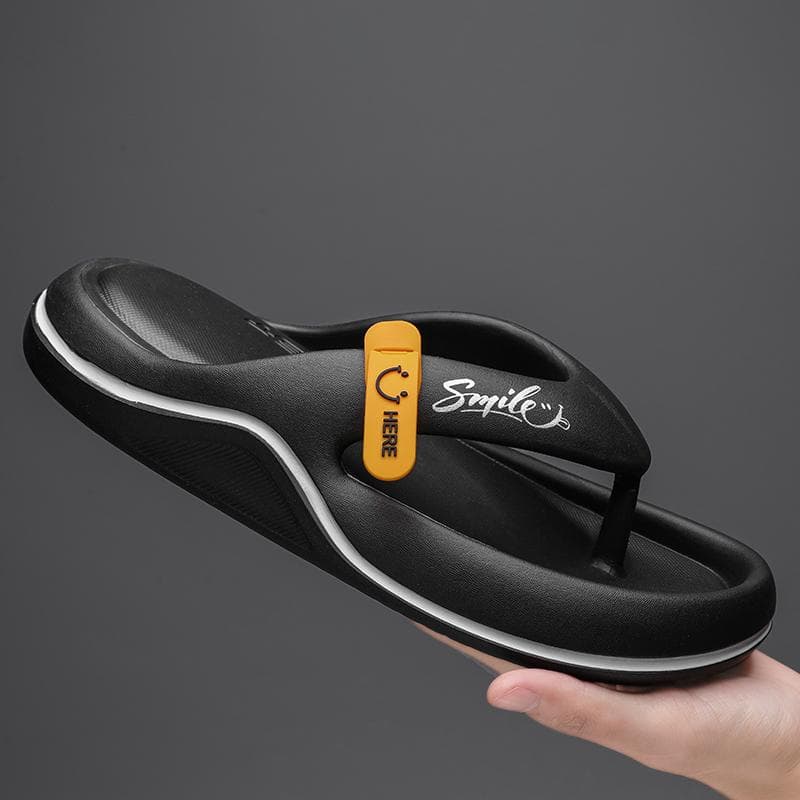 Flip Flops Mens Thong Sandals Summer 2024 New Men Shoes Thick Bottom EVA Non-slip Slide Slippers Outdoor Indoor Couples Shoes 40