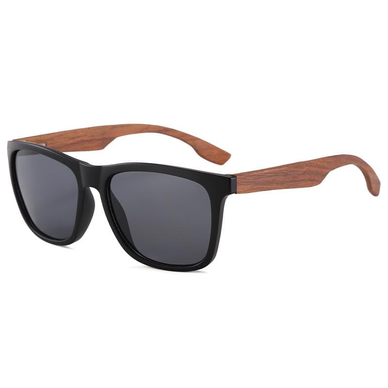 Wooden UV400 Sunglasses Unisex Retro Square Frame Outdoor Vintage Sports Fashion for Men Women