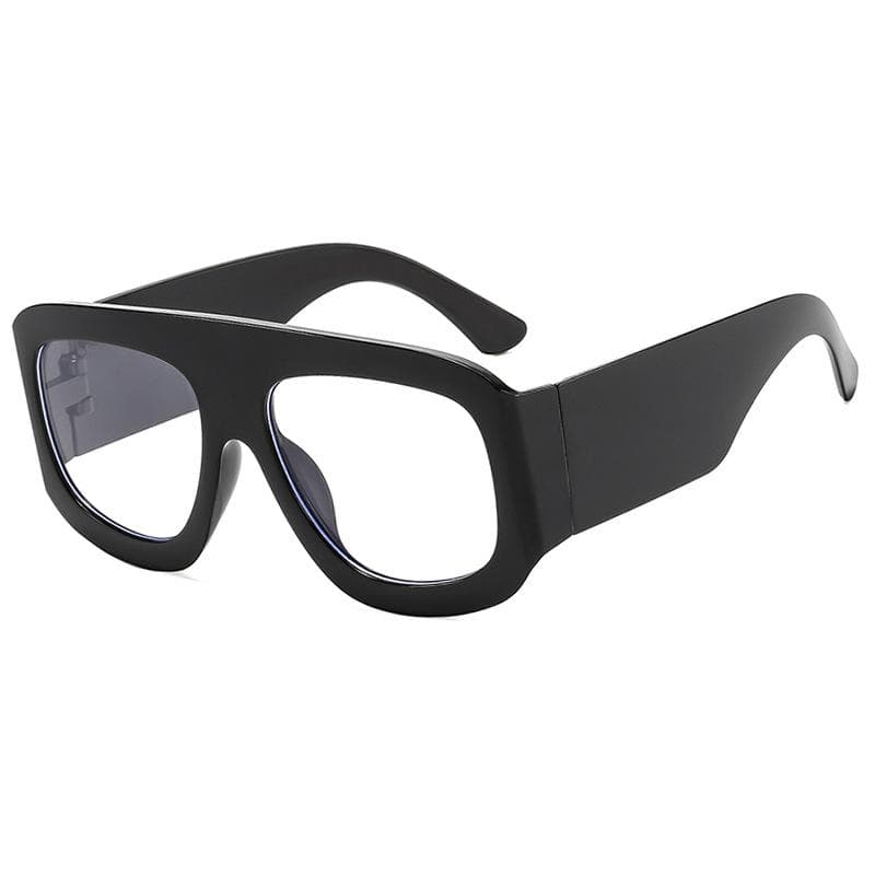 New Vintage Large Square Sunglasses for Women Men Trendy Rectangle Sun Glasses Unisex Eyewear Oculos De Sol Fashion Eyeglasses MULTI