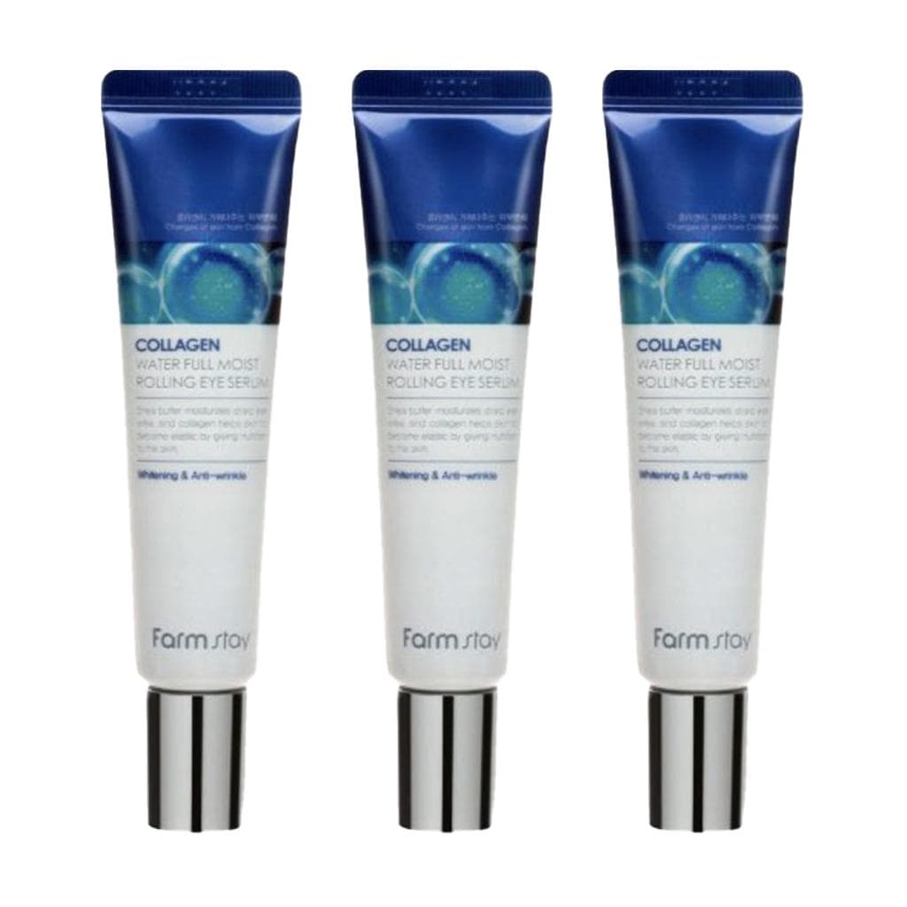FARM STAY Collagen Water Full Moist Rolling Eye Serum - 25ml 3pcs