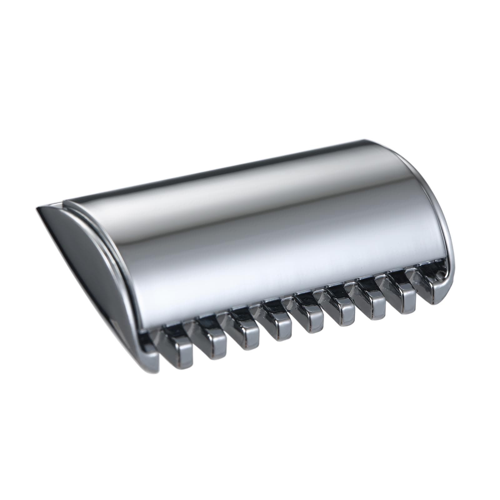 1PC Traditional Replacement Safety Razor Head Chrome Scalloped Bar Double Edge Safety Razor Head silver
