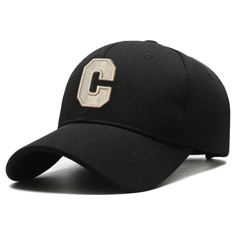 Baseball Cap New Ins Letter C Hat Women'S Spring Summer Korean Version Simple Fashion Versatile Alphabet Student Tongue Capt Adjustable black
