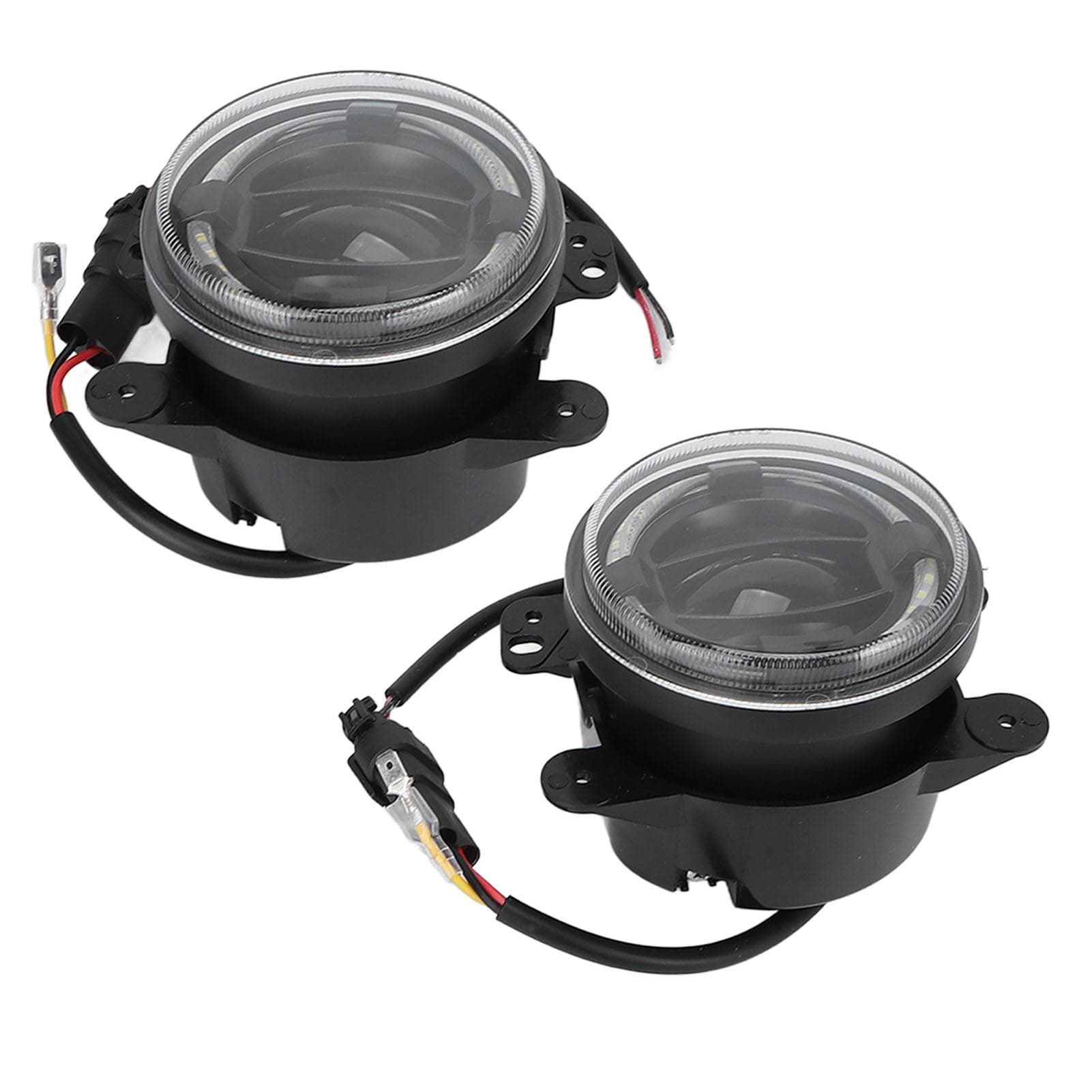 2 Pcs 4in LED Front Bumper Fog Lamps Round Driving Lights Replacement for Jeep Wrangler 2007?2018