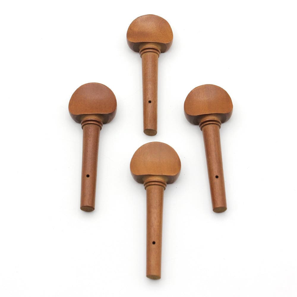 4pcs 4/4 Size Violin Fiddle Tuning Peg Set Jujube Wood Wooden Replacement for 4/4 Size Violin