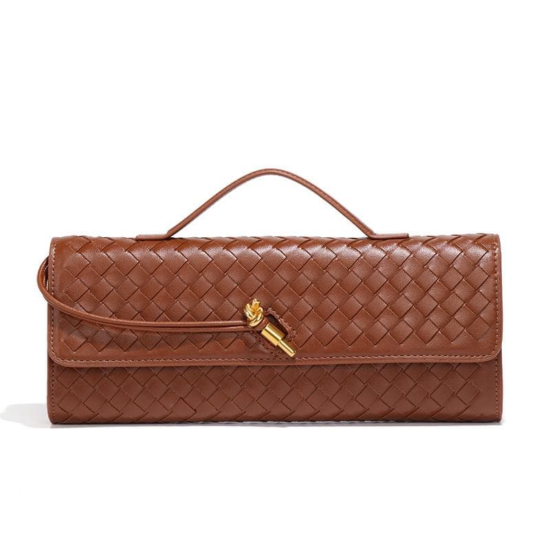 Hand-woven Bag, Fashionable Single-shoulder Traditional Baguette Bag, Organ Dinner Bag, Hand-held Crossbody Women's Bag