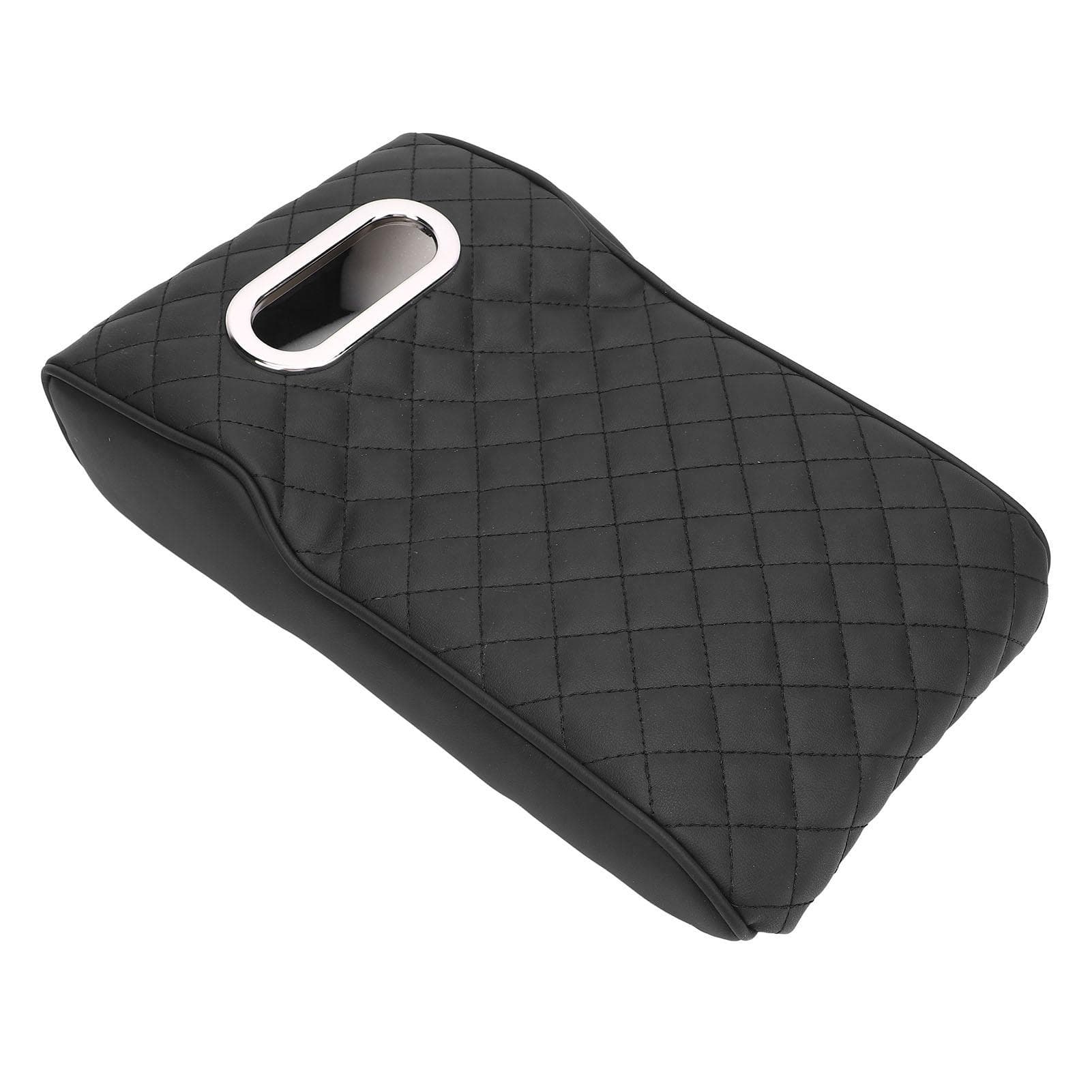 Car Center Console Cover with Tissue Holder Heightened Memory Foam Nappa Leather Arm Rest Protector