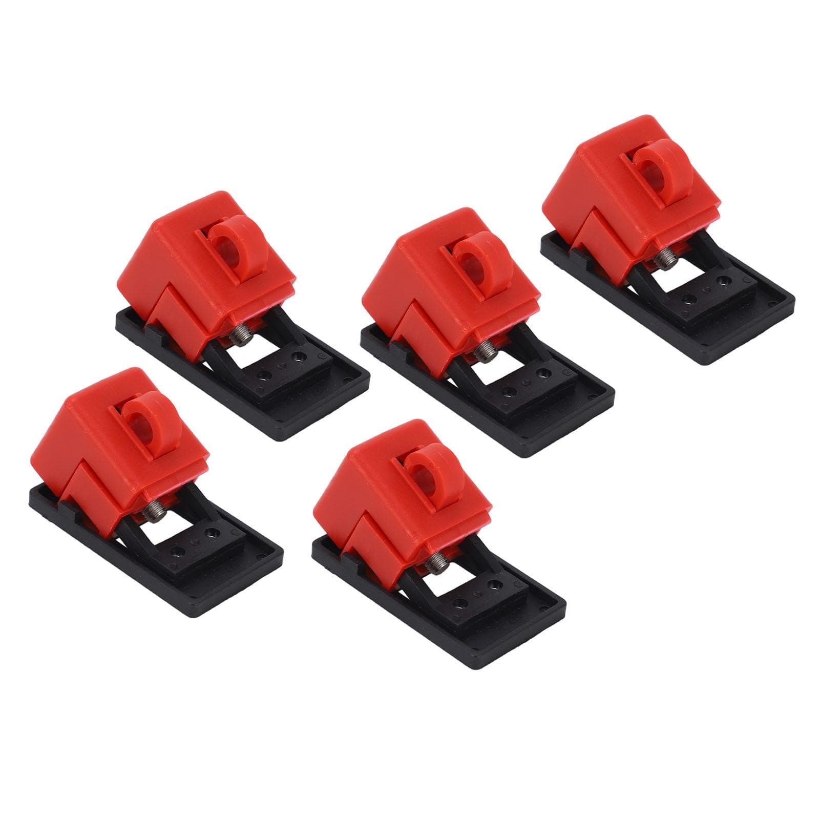 5PCS Circuit Breaker Lockout Device Detachable Cleat Plastic Clamp On Electrical Breaker Lock BD