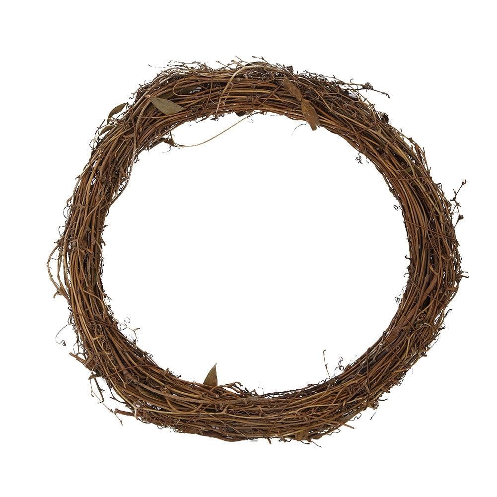 DIY Home Garden Decoration 30cm/11.8in Rattan Wreath Wedding Party Vine Hanging Wreath