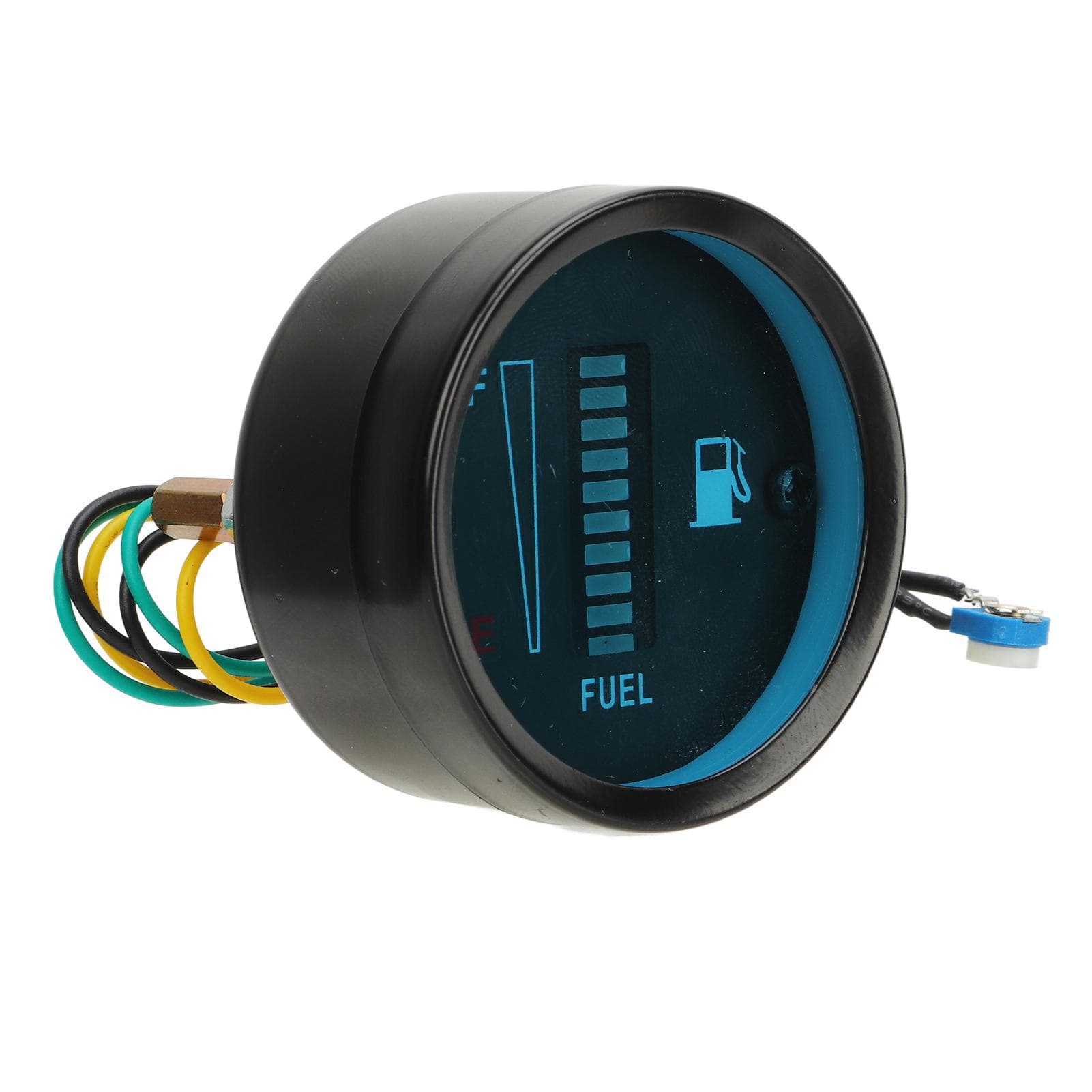 Motorcycle Fuel Level Gauge 52mm Housing Diameter LED Light Display Fuel Tank Fuel Level Meter 12V green light