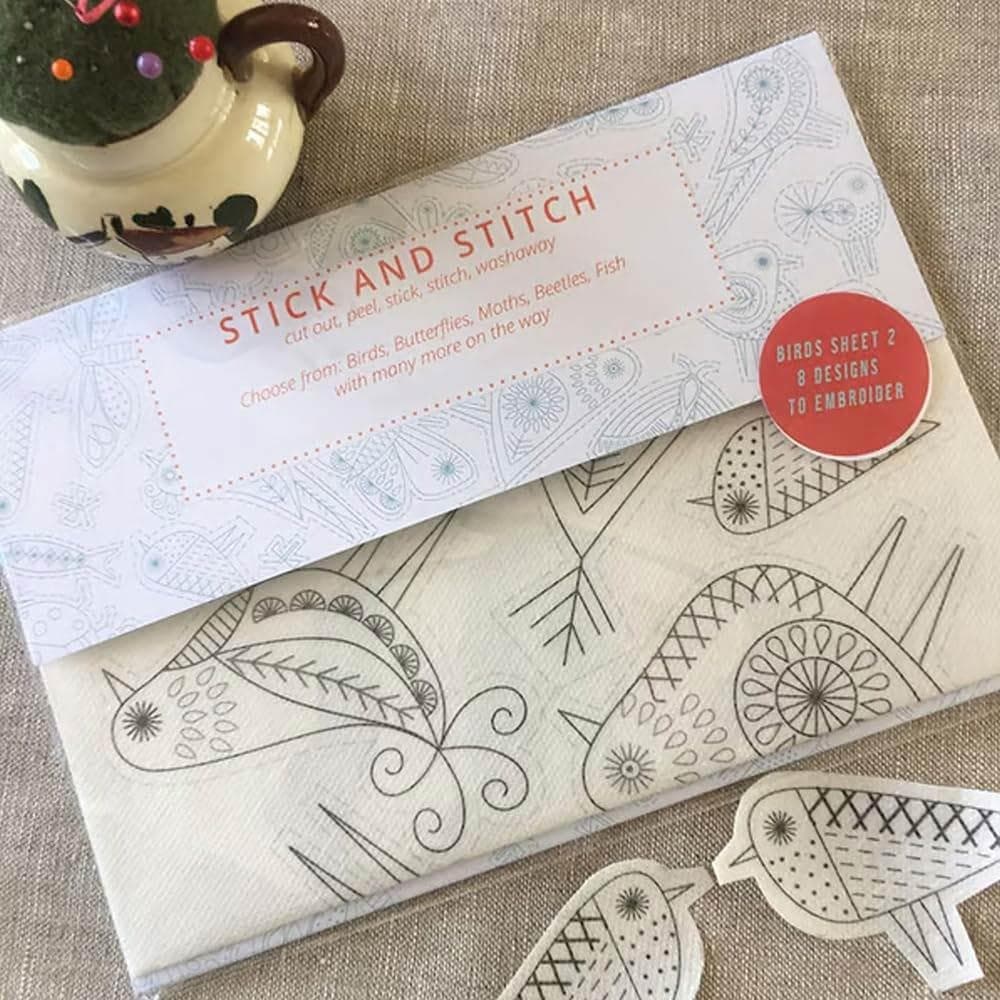 DIY Water Soluble Embroidery Transfers Handmade Embroidery Crafts Sewing Supplies Embroidery Dissolving Transfer Paper Wash Away bird