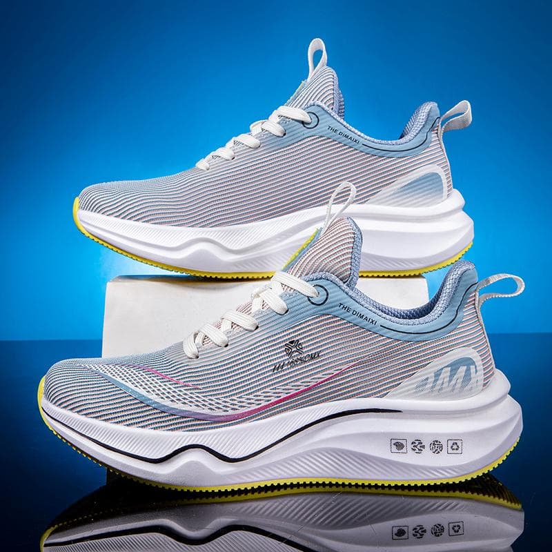Sports Shoes Full Palm Carbon Plate Professional Training Shoes Lightweight Shock-Absorbing Running Shoes Sneakers Men Luxury 41 white