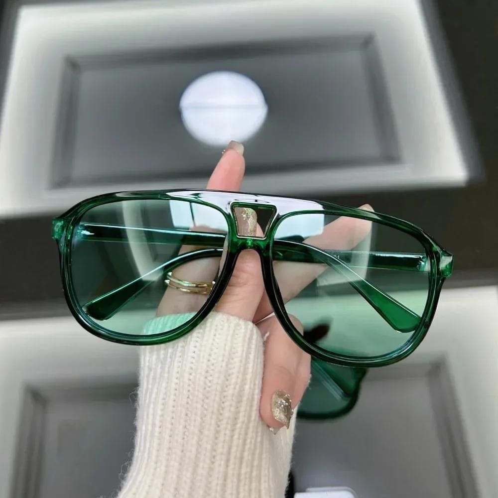 Women Vintage Oversized Sunglasses Fashion Designer Candy Color Big Frame Sun Glasses Female Outdoor Oculos De Sol