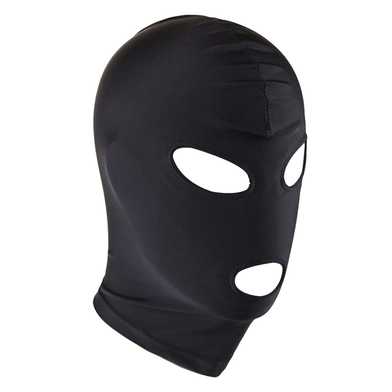 Unisex Mens Womens Full Face Mask Latex Head Mask Shiny Metallic Open Eyes Mouth Cosplay Headgear Hood for Role Play Costume