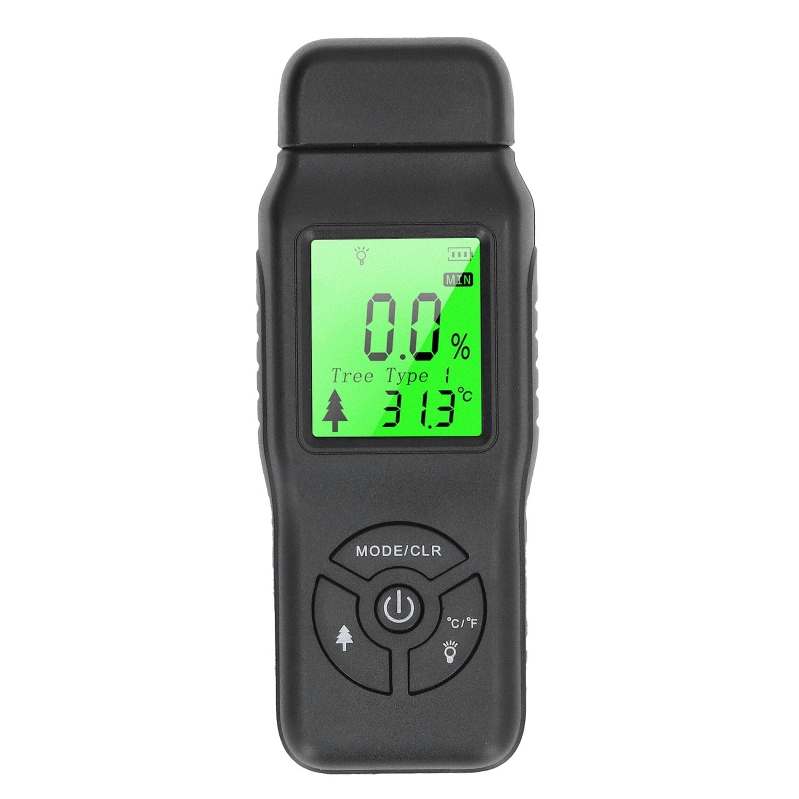 Wood Moisture Meter Large LCD Easy Operation ATC Function Wide Application Stable Accurate Durable