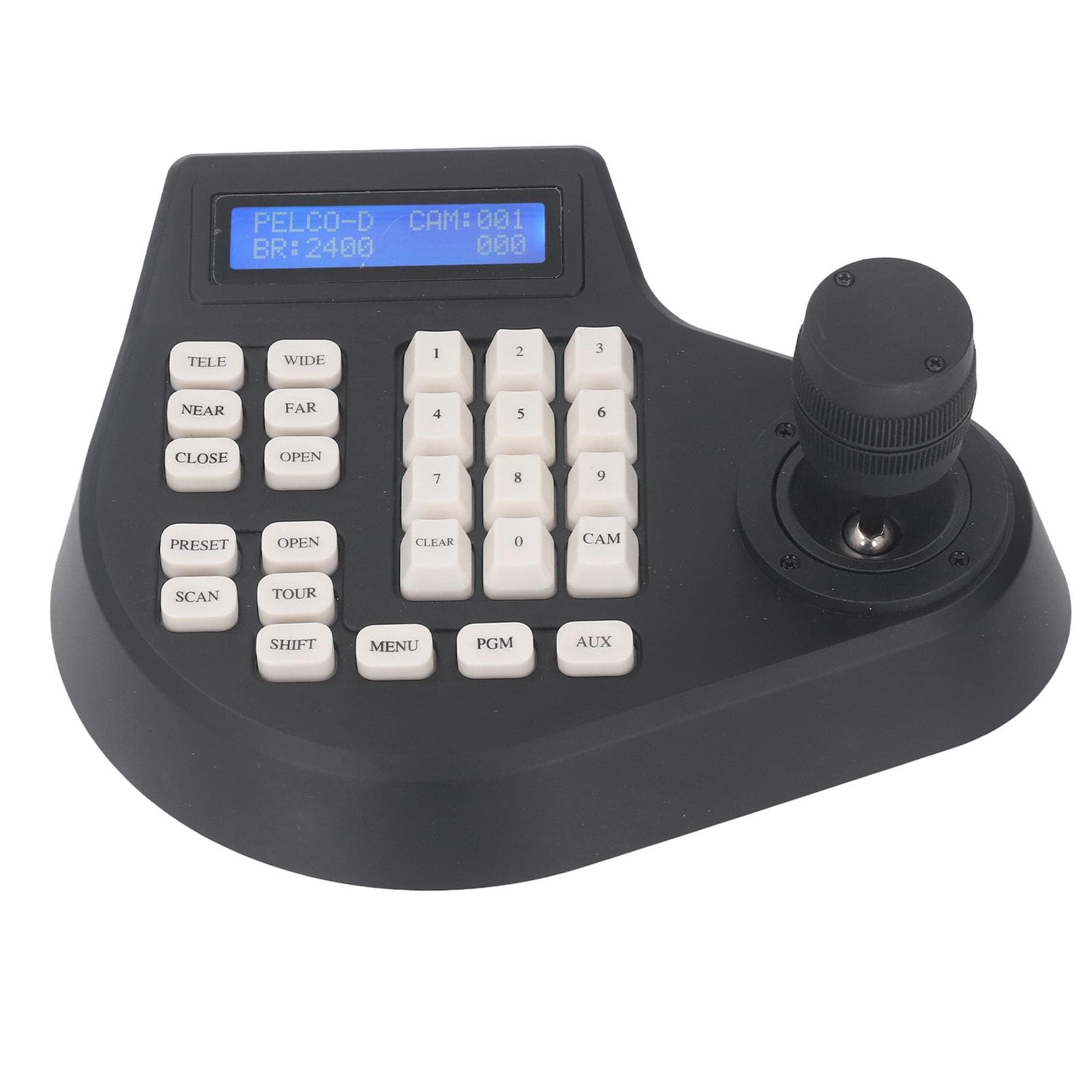PTZ Pan Tilt Keyboard Controller Analog Coaxial Dome Camera Controller with 2D Joystick RS485 Bus